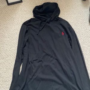 Polo long sleeved hooded shirt